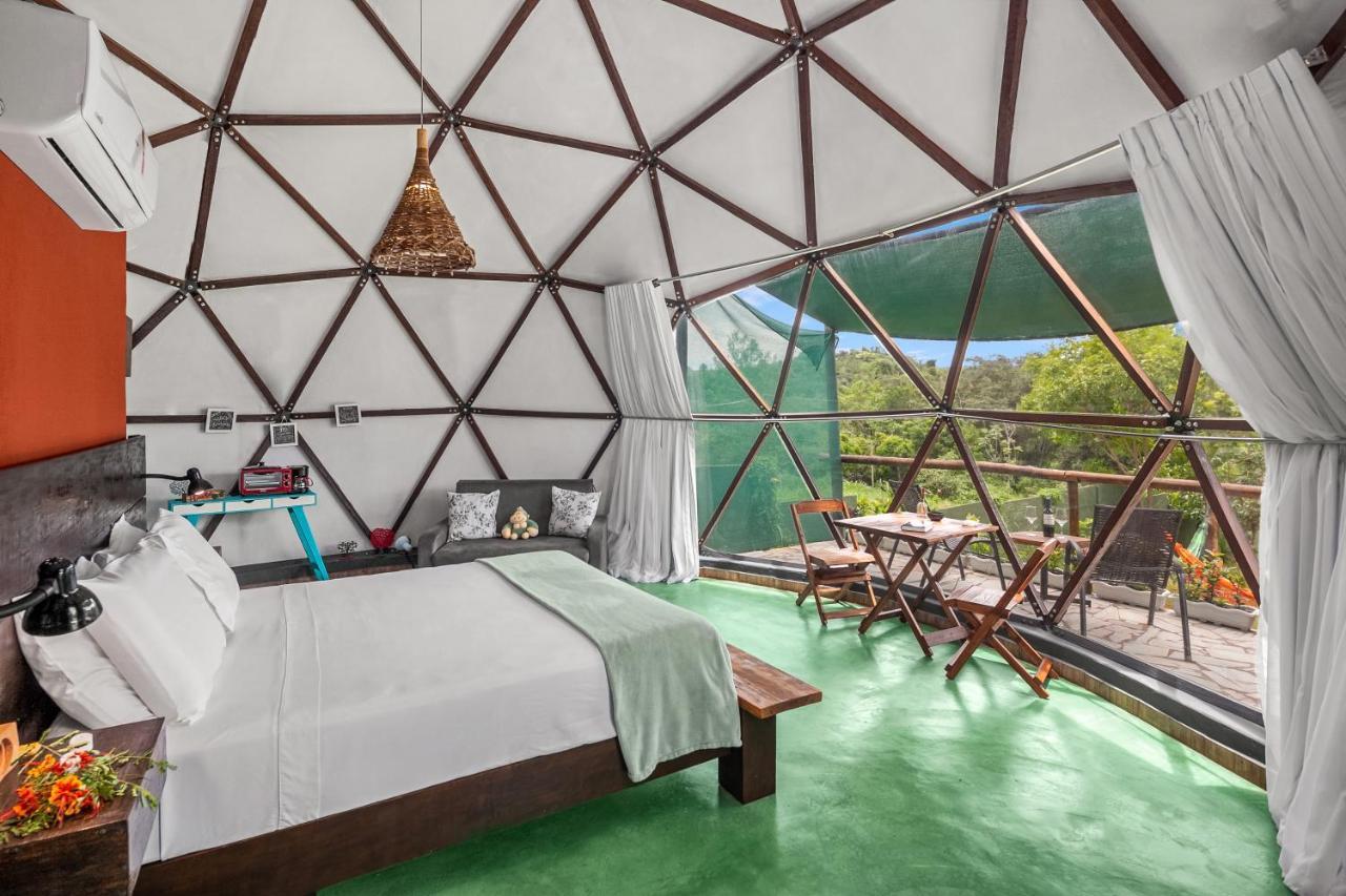 Glamping Serra Da Canastra - Casinha De Hortela - Domo Embauba Delfinópolis Esterno foto