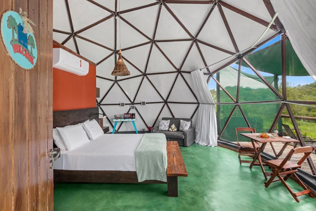 Glamping Serra Da Canastra - Casinha De Hortela - Domo Embauba Delfinópolis Esterno foto