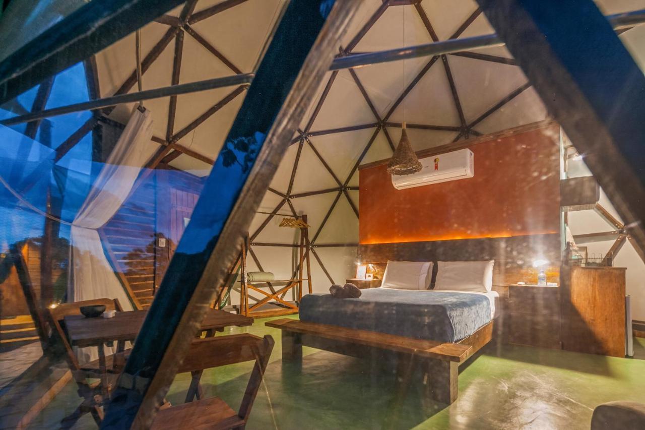 Glamping Serra Da Canastra - Casinha De Hortela - Domo Embauba Delfinópolis Esterno foto